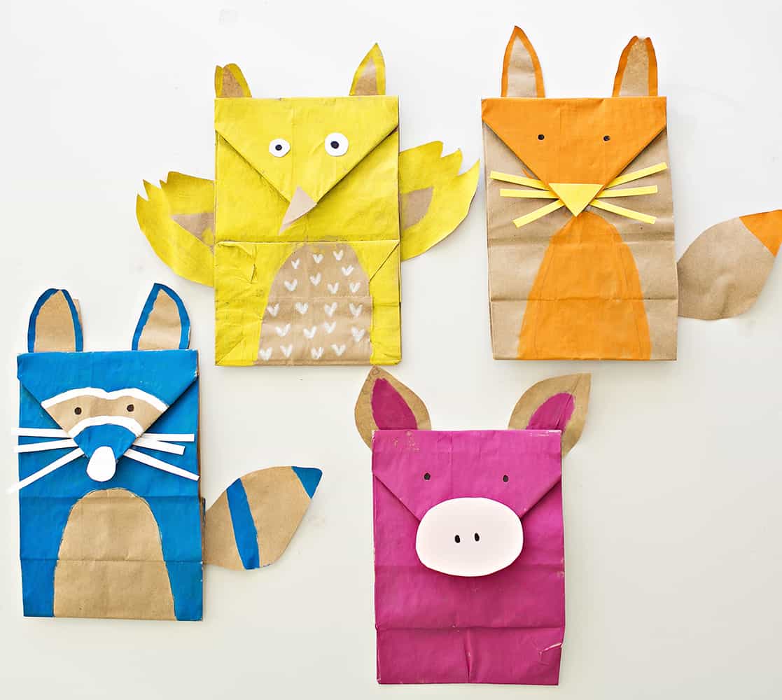 PAPER BAG WOODLAND ANIMAL CRAFT