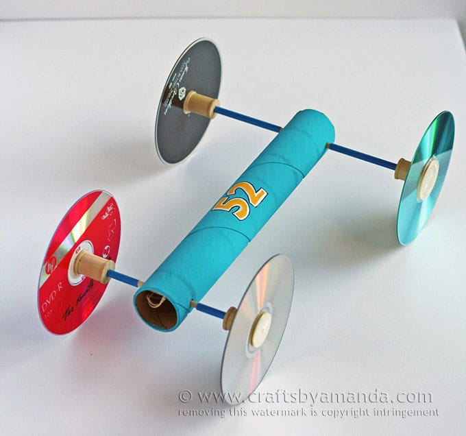 how to make a rubber band car