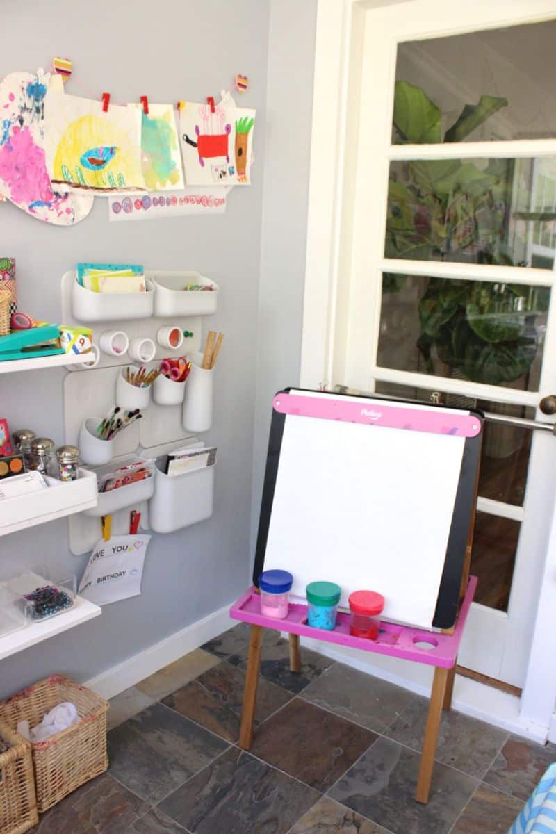 How to create an art studio space at home - Little Lifelong Learners