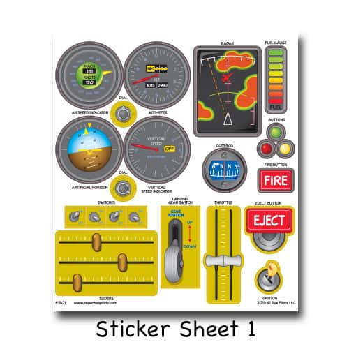 Airplane Cockpit Stickers 75