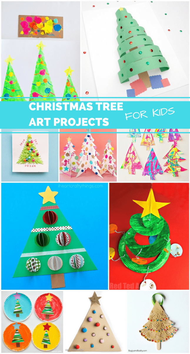 christmas tree art activities for kids