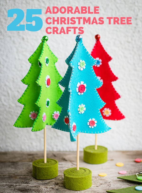 Easy Christmas Tree Craft for Kids - Pom Pom Christmas Tree