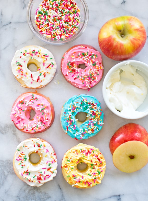 Easy Apple Fruit Donuts