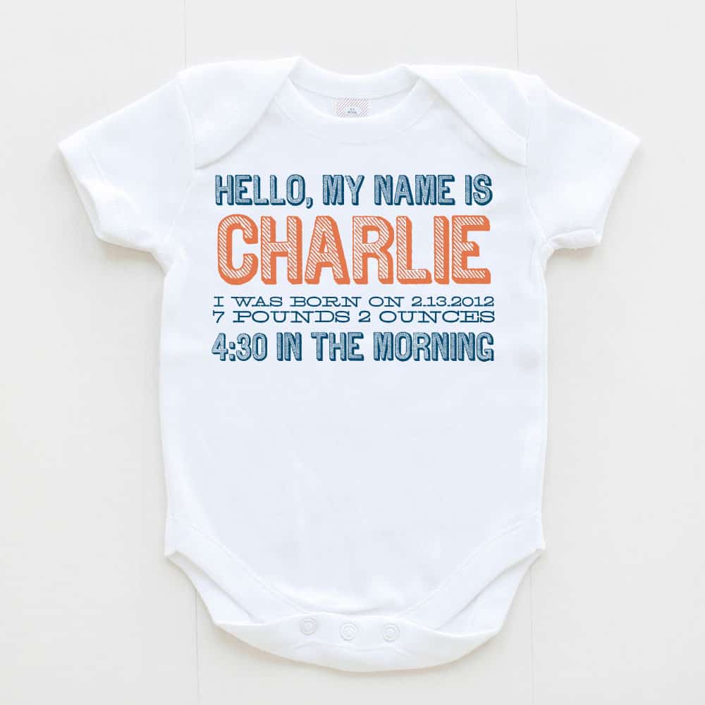 personalized baby shirts