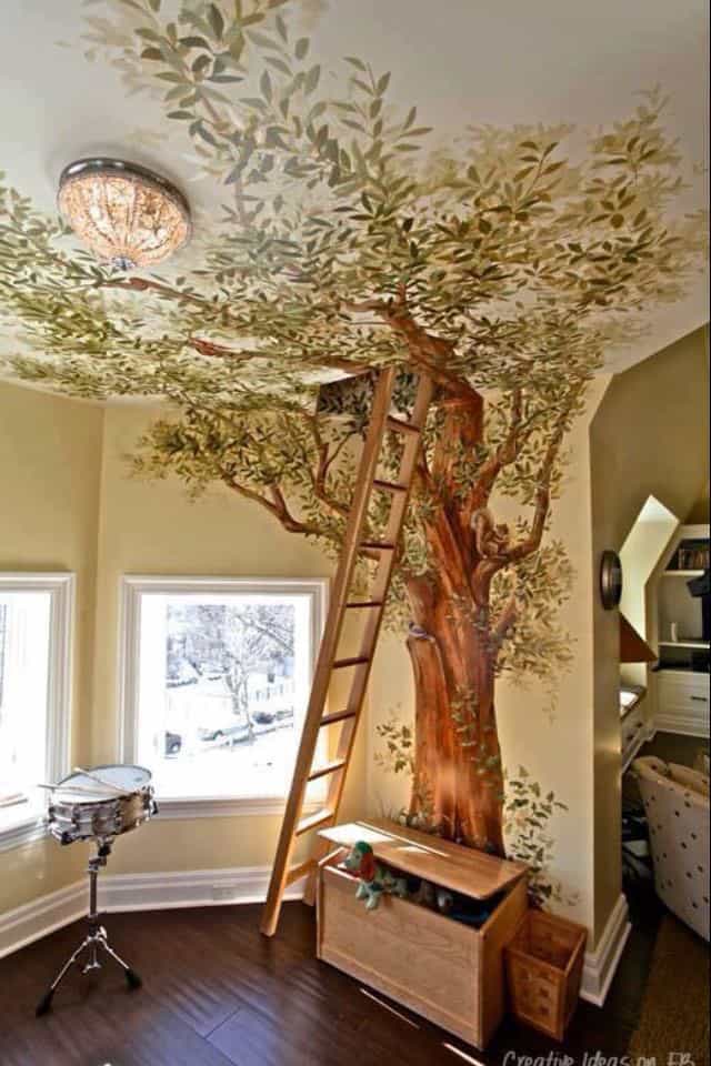 12 DIY INDOOR TREEHOUSE IDEAS - KIDS BEDS & PLAY AREAS