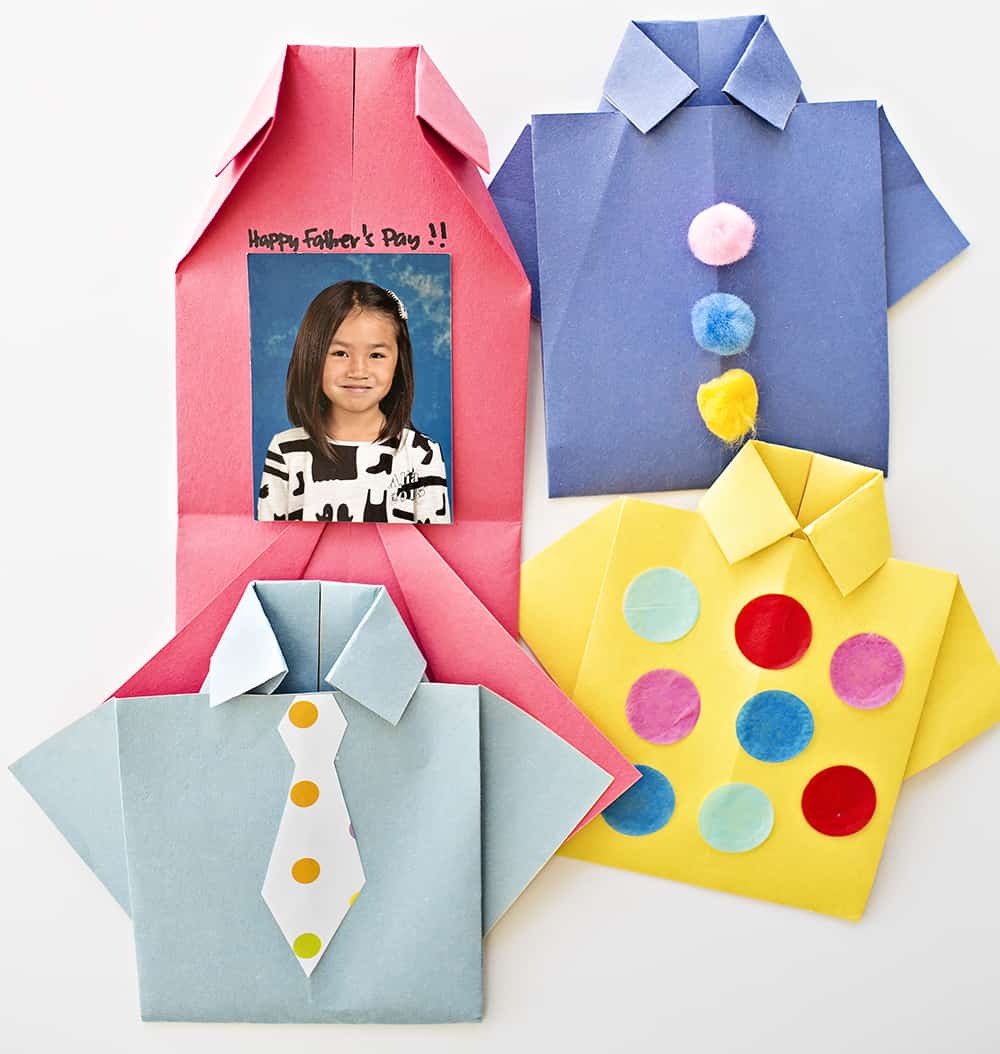 Origami Shirt Father's Day Card