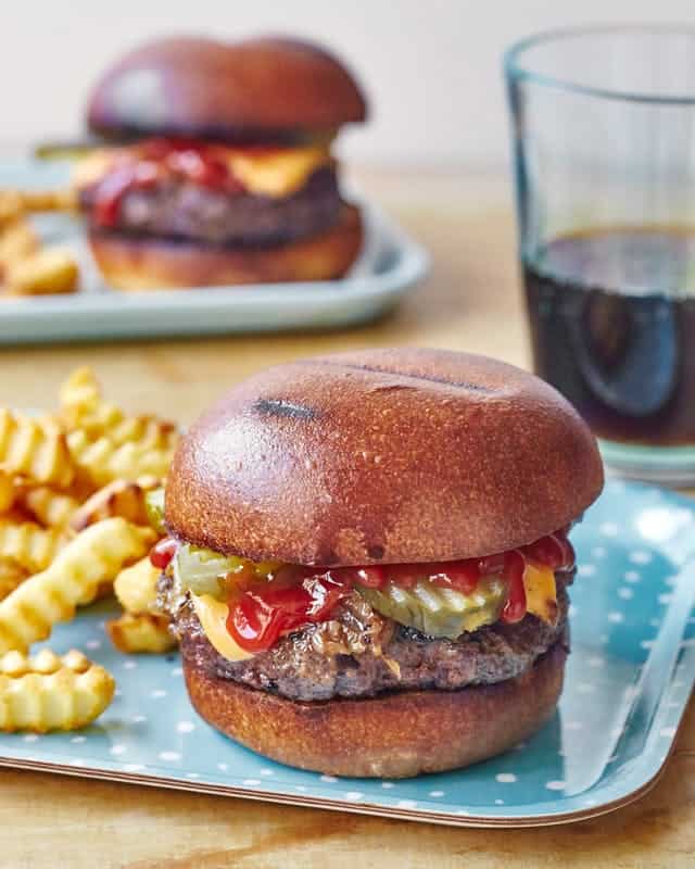 Sheet Pan Burgers and Fries