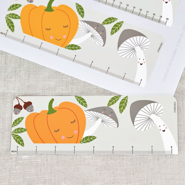 free printable fall nature ruler for kids