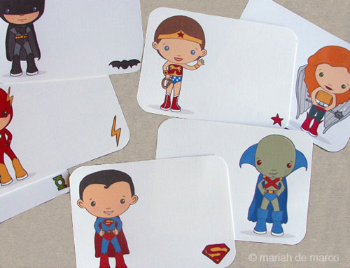 Free Printable Superhero Cards