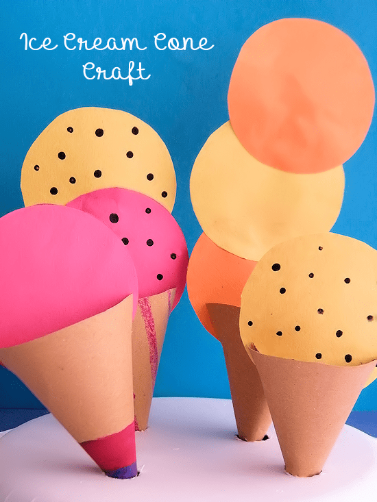 Paper mache ice cream cones made by kids. - ARTBAR