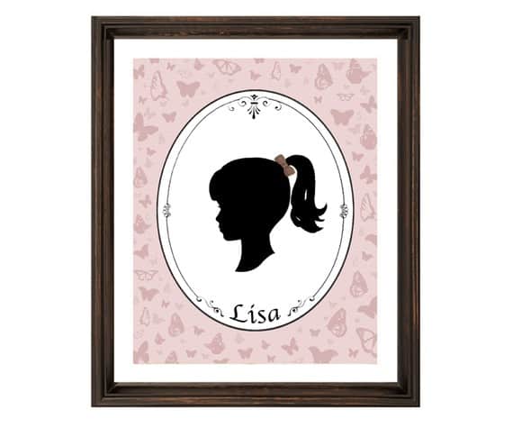 modern silhouette print hello wonderful