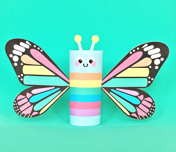 12 Rainbow Craft Butterflies, Craft Butterflies, Butterflies for