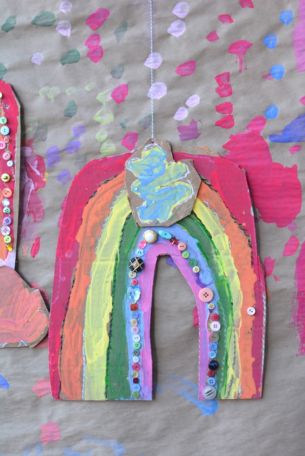 Create Vibrant Rainbow Circle Flower Art with Kids