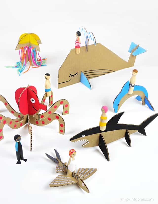 The coolest DIY for kids, Make your own sea creatures, Better than slime!