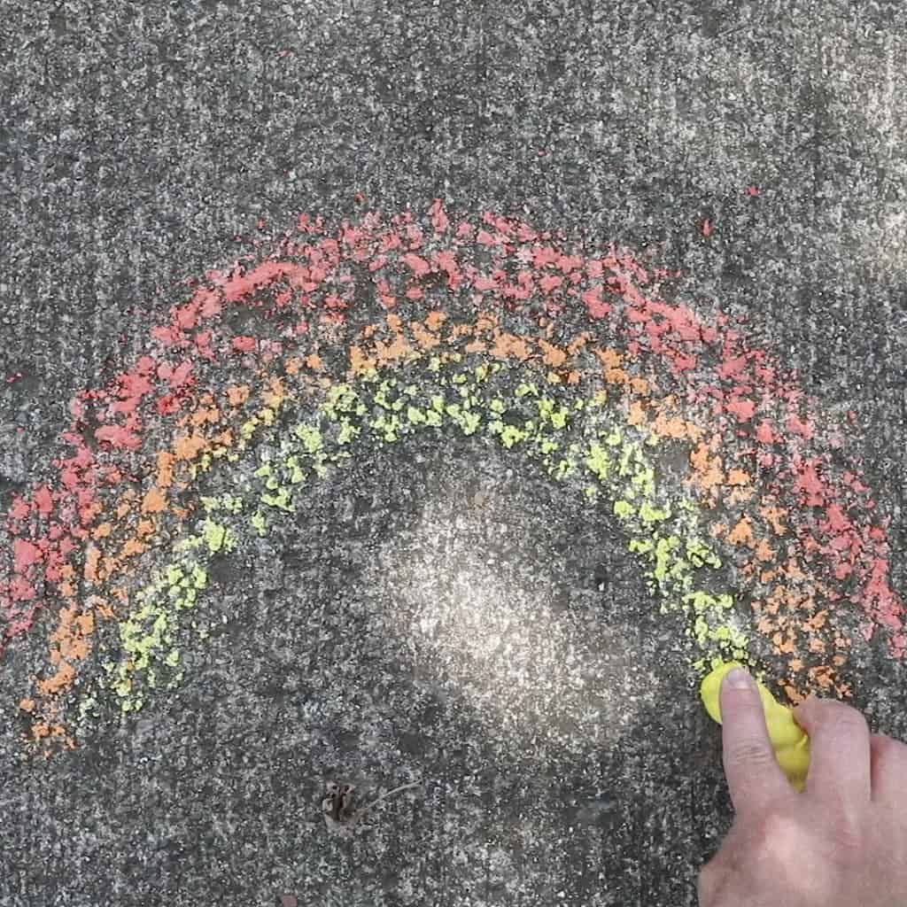 rainbow chalk