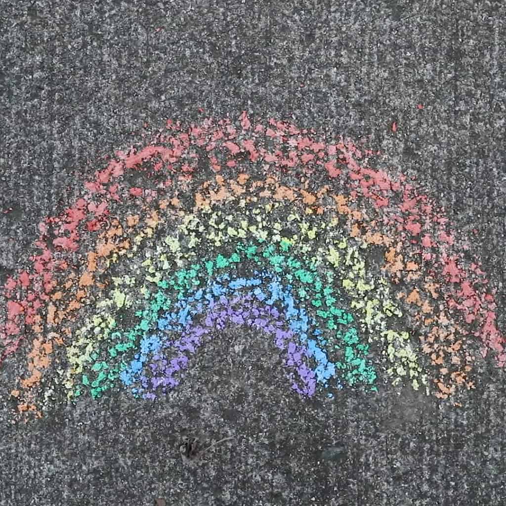 rainbow chalk 