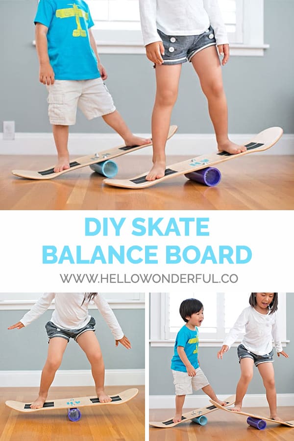 Make a simple, but stable DIY skate balance board for kids