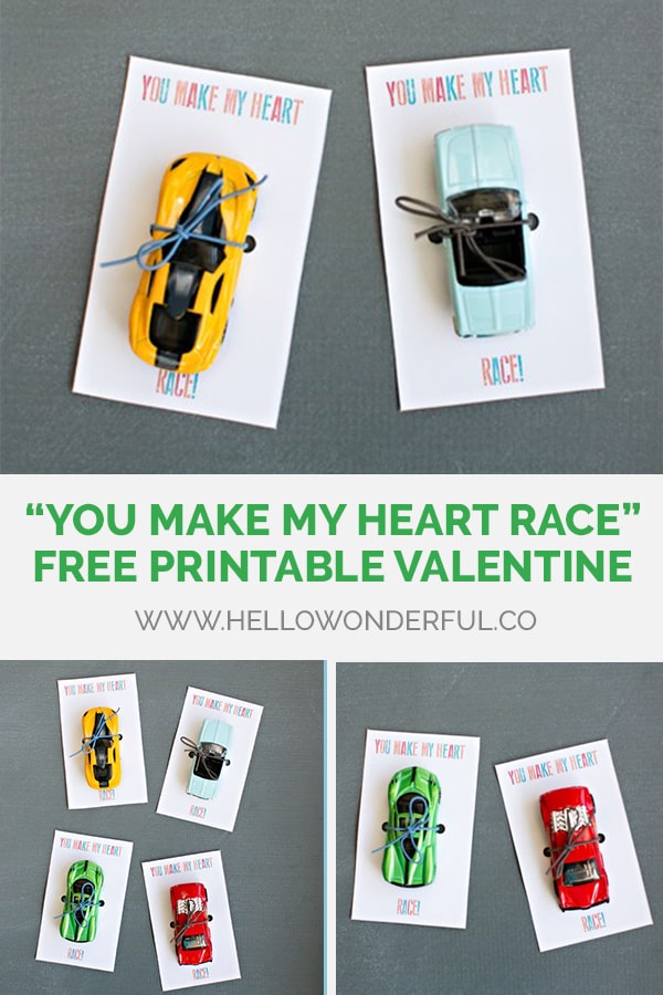 You Make My Heart Race Free Printable Valentine