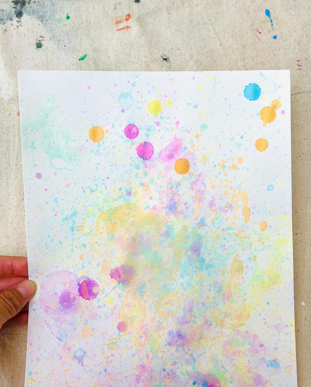 bubble art painting