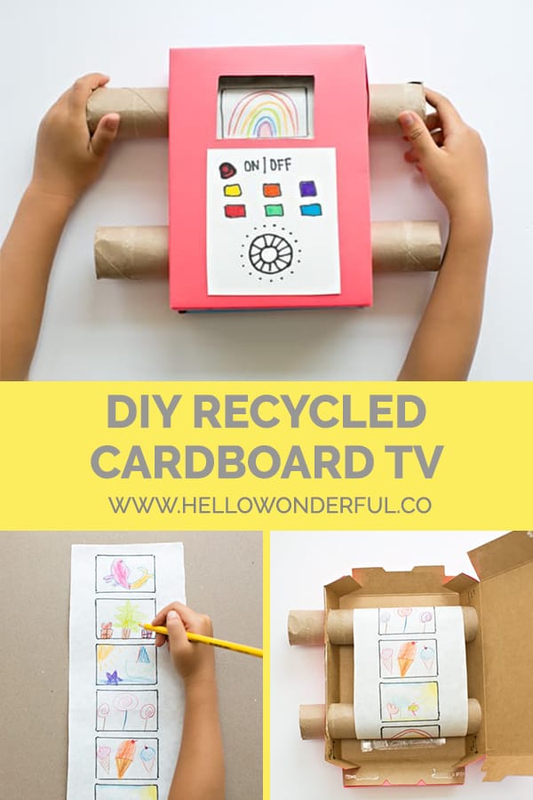 Recycle cardboard and use your child's art to make this fun, interactive DIY toy! 