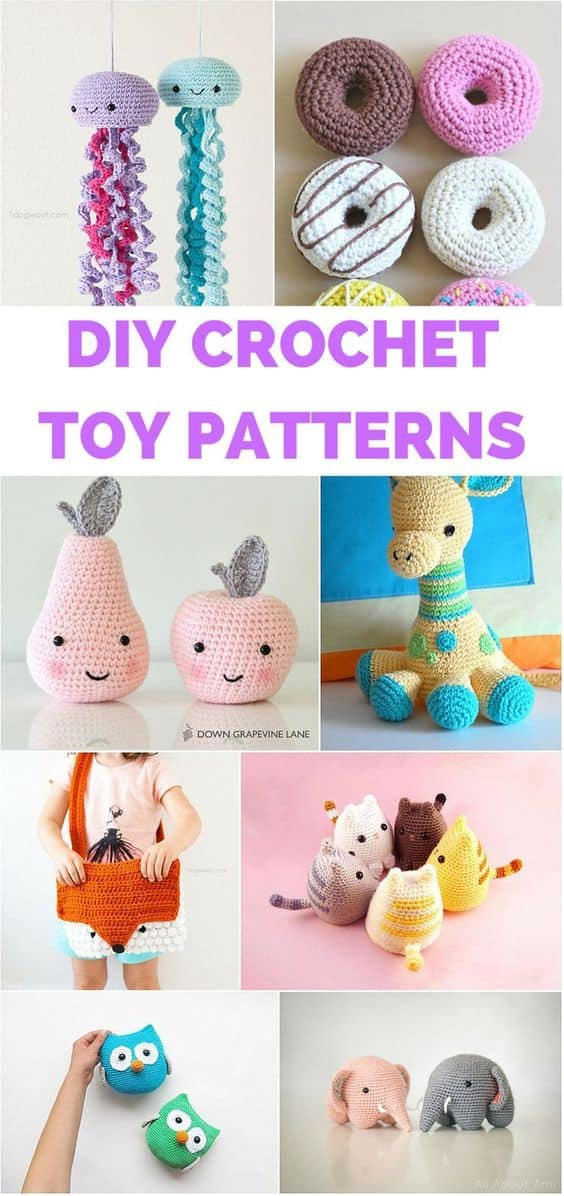 12 DARLING CROCHET TOYS TO MAKE FOR KIDS WITH FREE PATTERNS