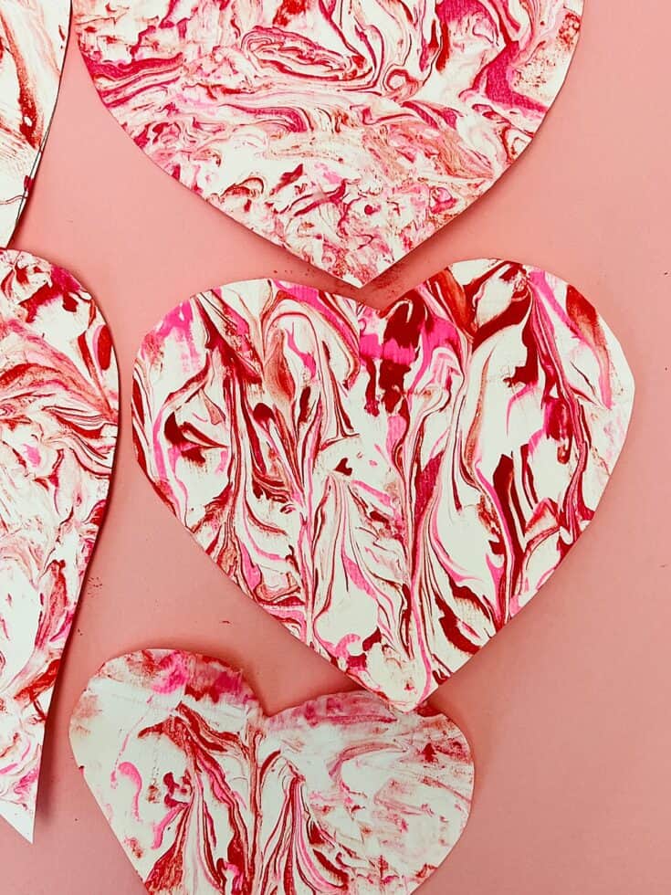 VALENTINE SHAVING CREAM HEART ART WITH KIDS