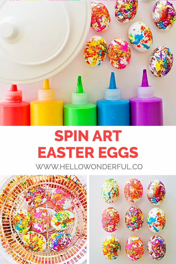 Spin Art Easter Eggs