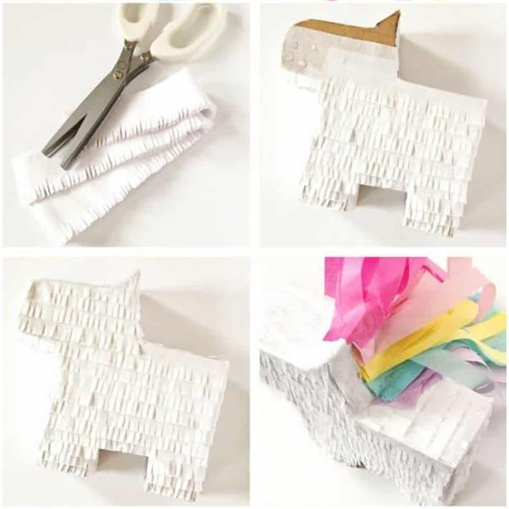 DIY MINI UNICORN PINATA WITH FREE PRINTABLE TEMPLATE