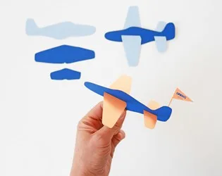 DIY PAPER PLANE TOY (WITH FREE TEMPLATE)