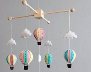 Felt Cloud Mobile Handmade Kit