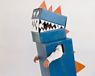 DIY: Costume Dinosaure en Carton – Rex Le Dinosaure