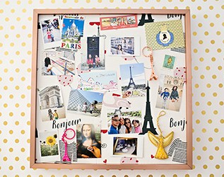HOW TO CREATE A PERSONALIZED FRAMED PINBOARD GIFT