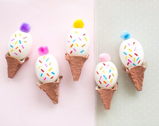 CUTE EASTER EGG ICE CREAM CONES