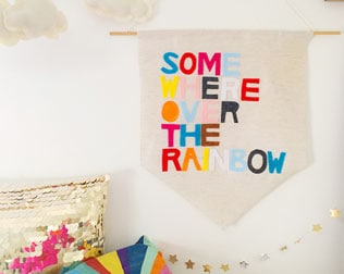 DIY NO SEW BANNER
