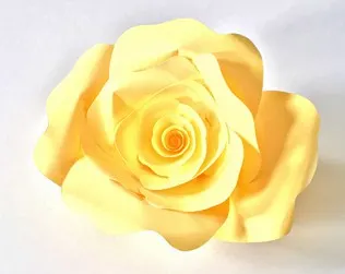 DIY FREE PAPER ROSE TEMPLATE PRINTABLE