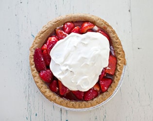 Double strawberry pie!