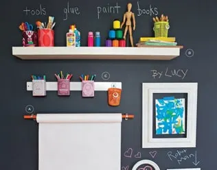 10 Beautiful, Organized Art Stations for Kids