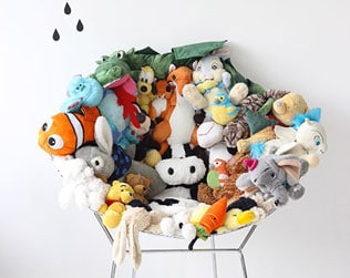 Chair made out sales of stuffed animals