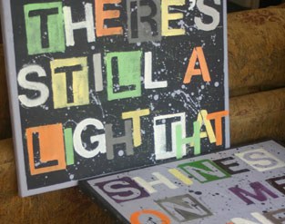 PAINT SONG QUOTES ON CANVAS