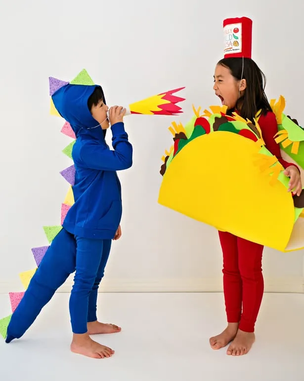 DRAGONS LOVE TACOS DIY HALLOWEEN COSTUMES FOR KIDS