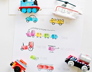 TRANSPORTATION VEHICLES FINGERPRINT ART