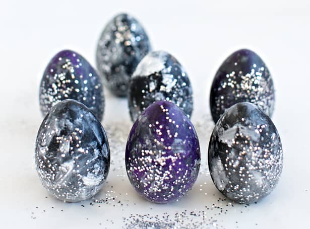 KID-MADE COSMIC SPACE EASTER EGGS