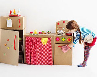diy cardboard kitchen