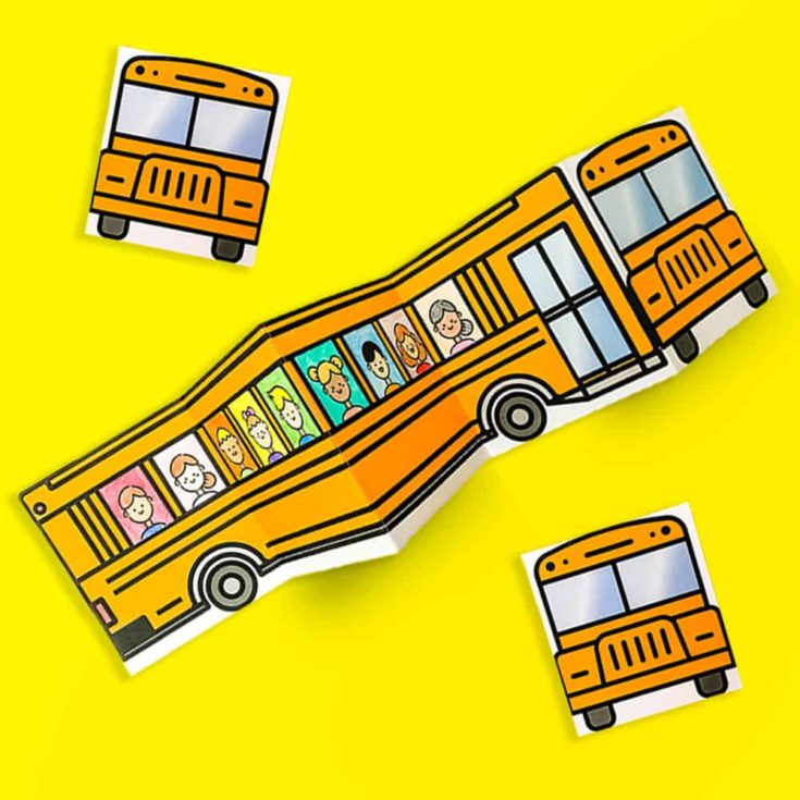 SCHOOL BUS OF FRIENDS FREE PRINTABLE