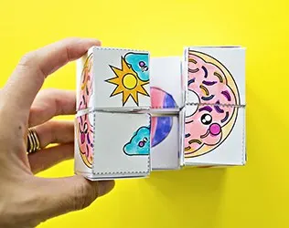 MAKE A MAGIC PAPER ART CUBE