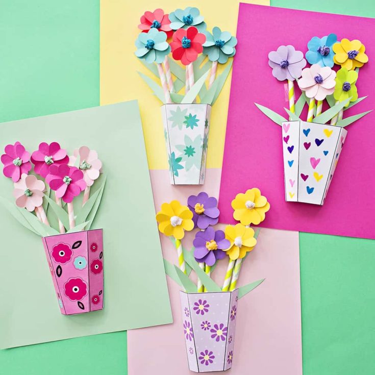 DIY Paper Flower Bouquet for Spring