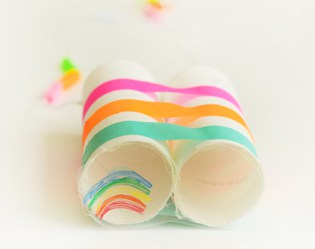 MAKE RAINBOW BINOCULARS
