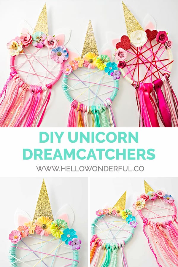 DIY Unicorn Dreamcatchers