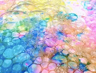 RECYCLED BOTTLE BUBBLE ART WITH KIDS