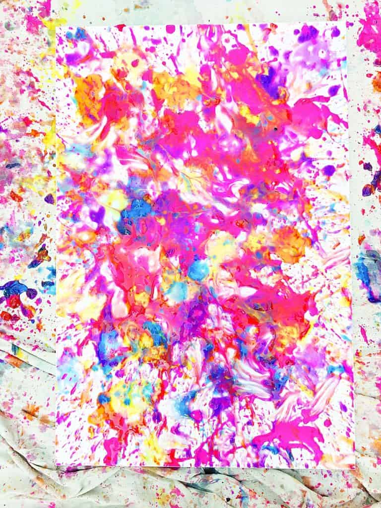 PAINT BALL PAINTING hello, Wonderful